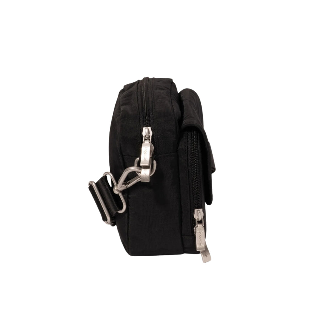 Baggallini Coastal Flip Lock Camera Bag Crossbody - Black - Lenny's Shoe & Apparel