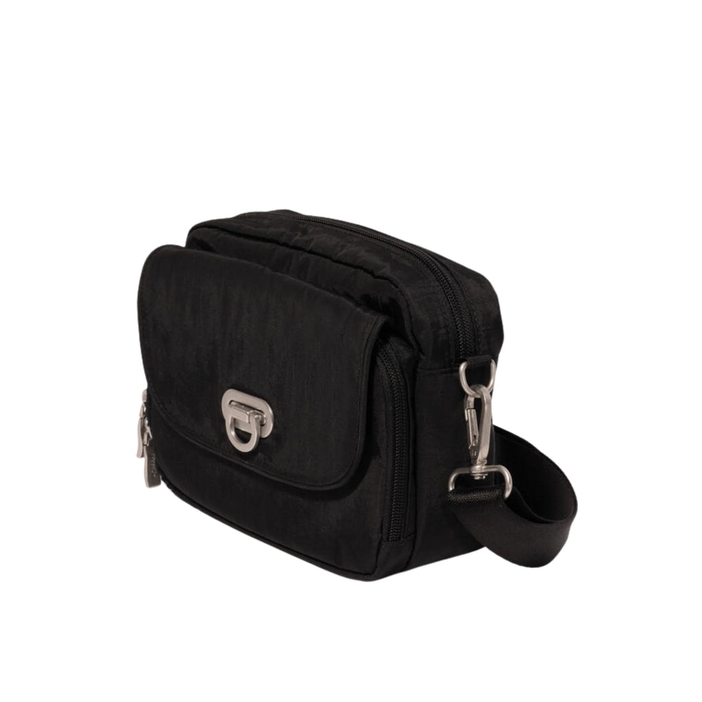 Baggallini Coastal Flip Lock Camera Bag Crossbody - Black - Lenny's Shoe & Apparel
