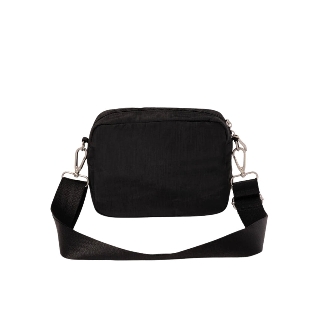 Baggallini Coastal Flip Lock Camera Bag Crossbody - Black - Lenny's Shoe & Apparel