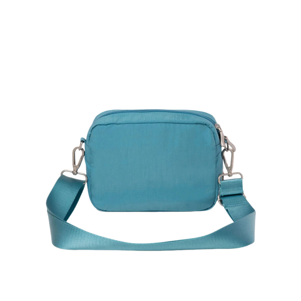 Baggallini Coastal Flip Lock Camera Bag Crossbody - Seaside Blue - Lenny's Shoe & Apparel