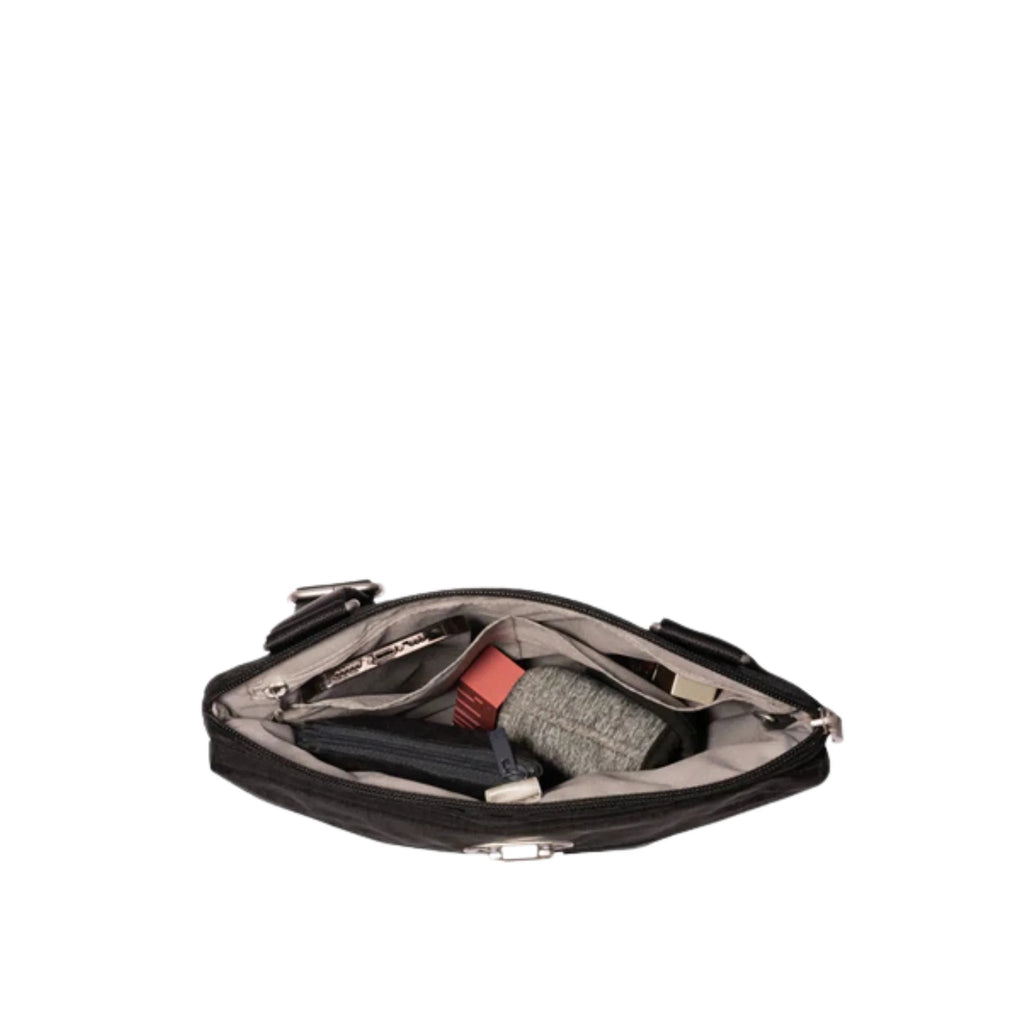 Baggallini Coastal Flip Lock Slim Crossbody - Black - Lenny's Shoe & Apparel
