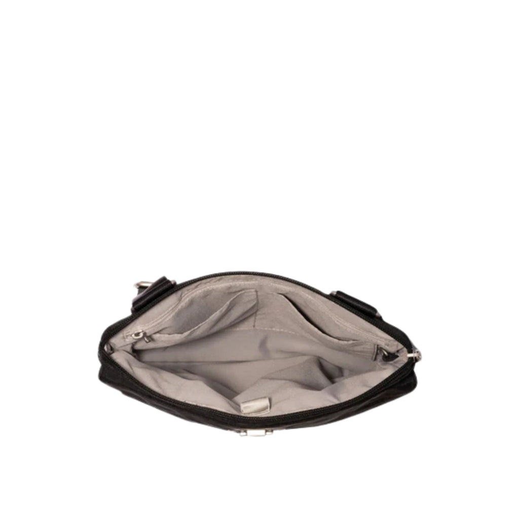 Baggallini Coastal Flip Lock Slim Crossbody - Black - Lenny's Shoe & Apparel