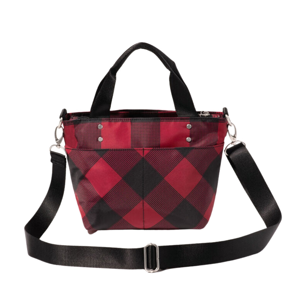 Baggallini Mini Carryall Tote - Red Buffalo Plaid - Lenny's Shoe & Apparel