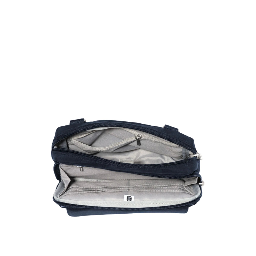 Baggallini Modern Double Zip Crossbody - French Navy - Lenny's Shoe & Apparel