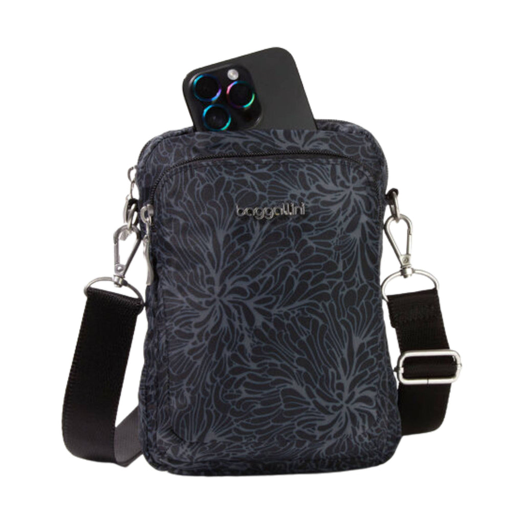 Baggallini Modern Everywhere Explorer Crossbody - Midnight Blossom - Lenny's Shoe & Apparel