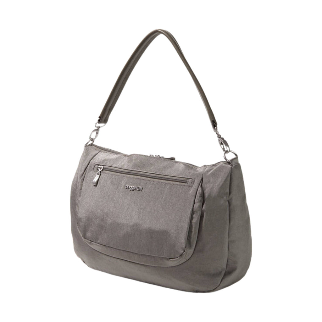 Baggallini Modern Everywhere Half Moon Messenger - Sterling Shimmer - Lenny's Shoe & Apparel