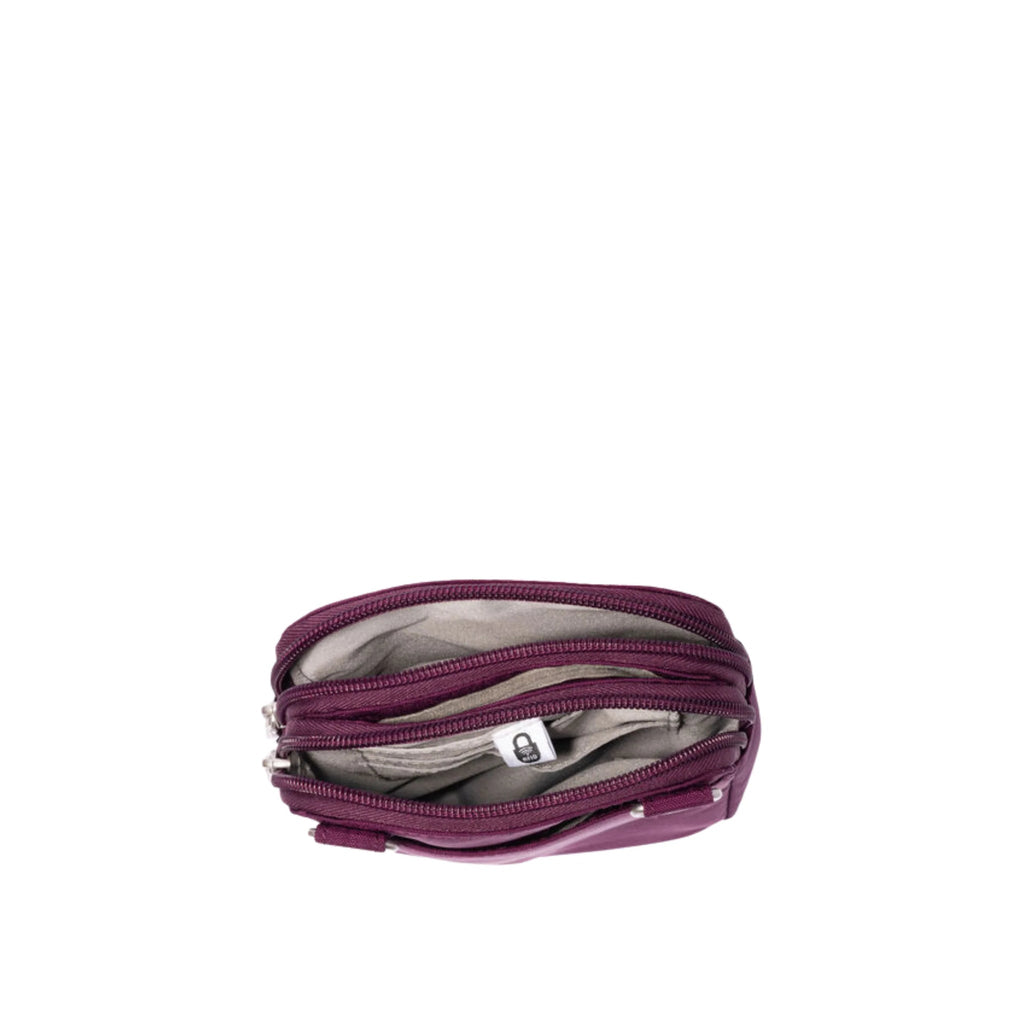 Baggallini Modern Take Two RFID Crossbody - Mulberry - Lenny's Shoe & Apparel