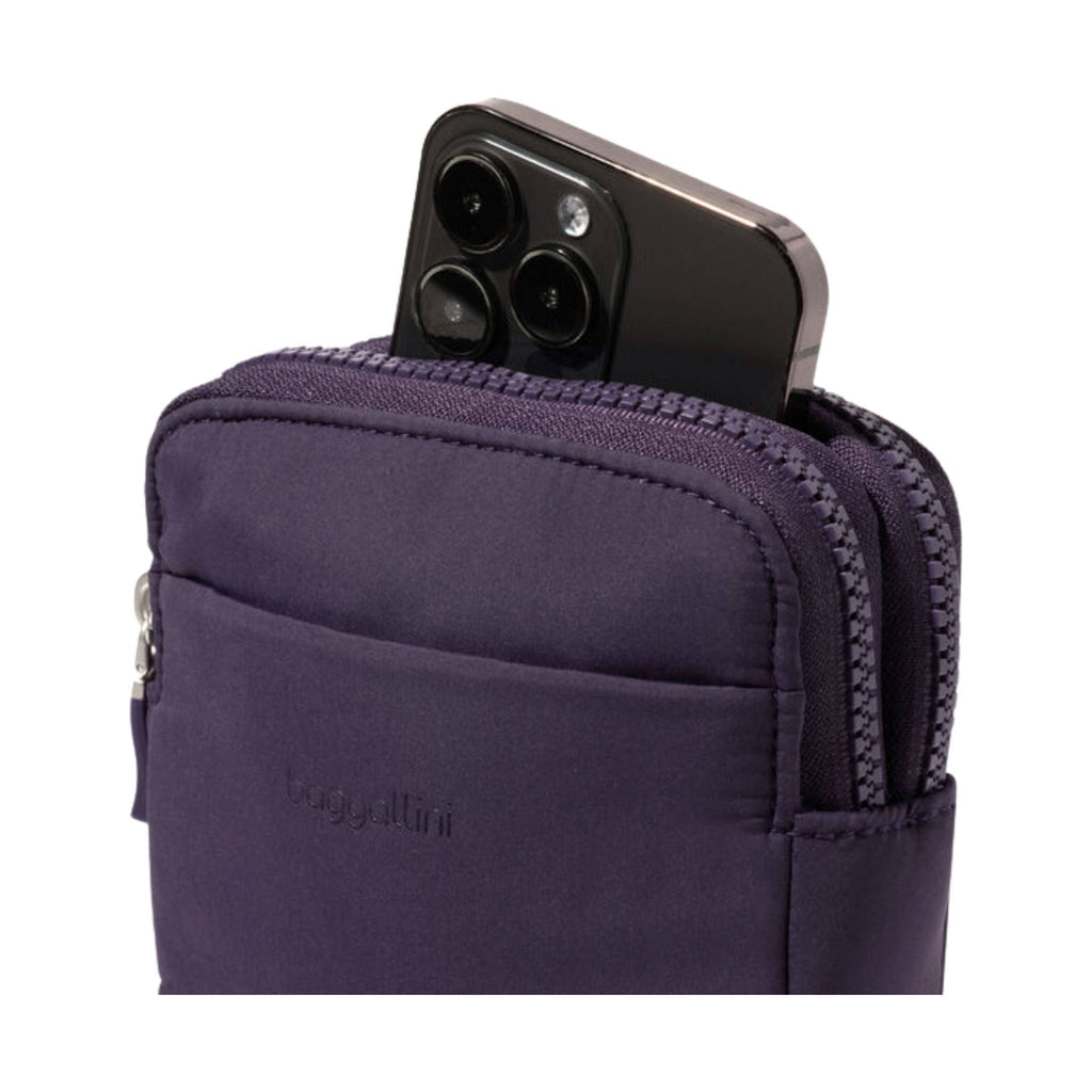 Baggallini Modern Take Two RFID Crossbody - Plum Twilight EcoPuff - Lenny's Shoe & Apparel