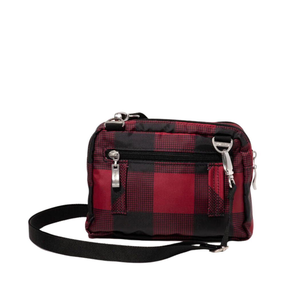 Baggallini Triple Zip Bagg - Red Buffalo Plaid - Lenny's Shoe & Apparel