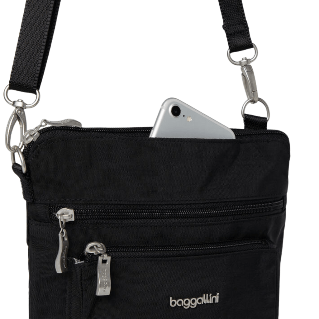 Baggallini Women's Modern Pocket CrossBody - Black - Lenny's Shoe & Apparel