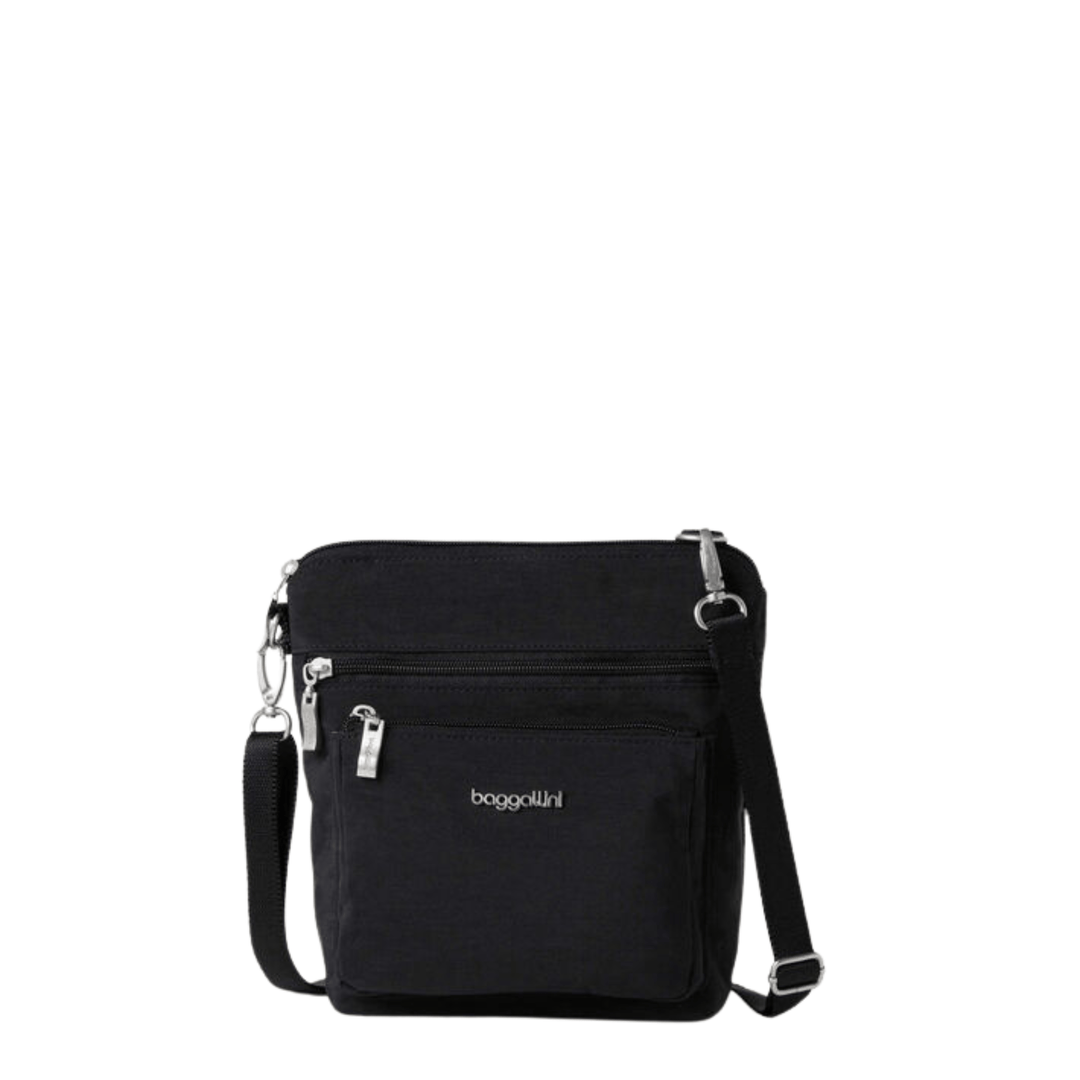 Baggallini Women's Modern Pocket CrossBody - Black - Lenny's Shoe & Apparel