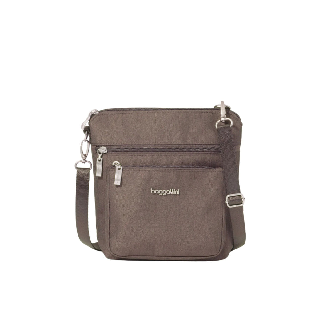 Baggallini Women's Modern Pocket CrossBody - Dark Umber Heritage - Lenny's Shoe & Apparel