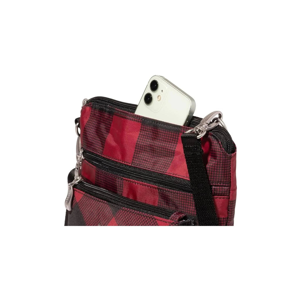 Baggallini Women's Modern Pocket CrossBody - Red Buffalo Plaid - Lenny's Shoe & Apparel