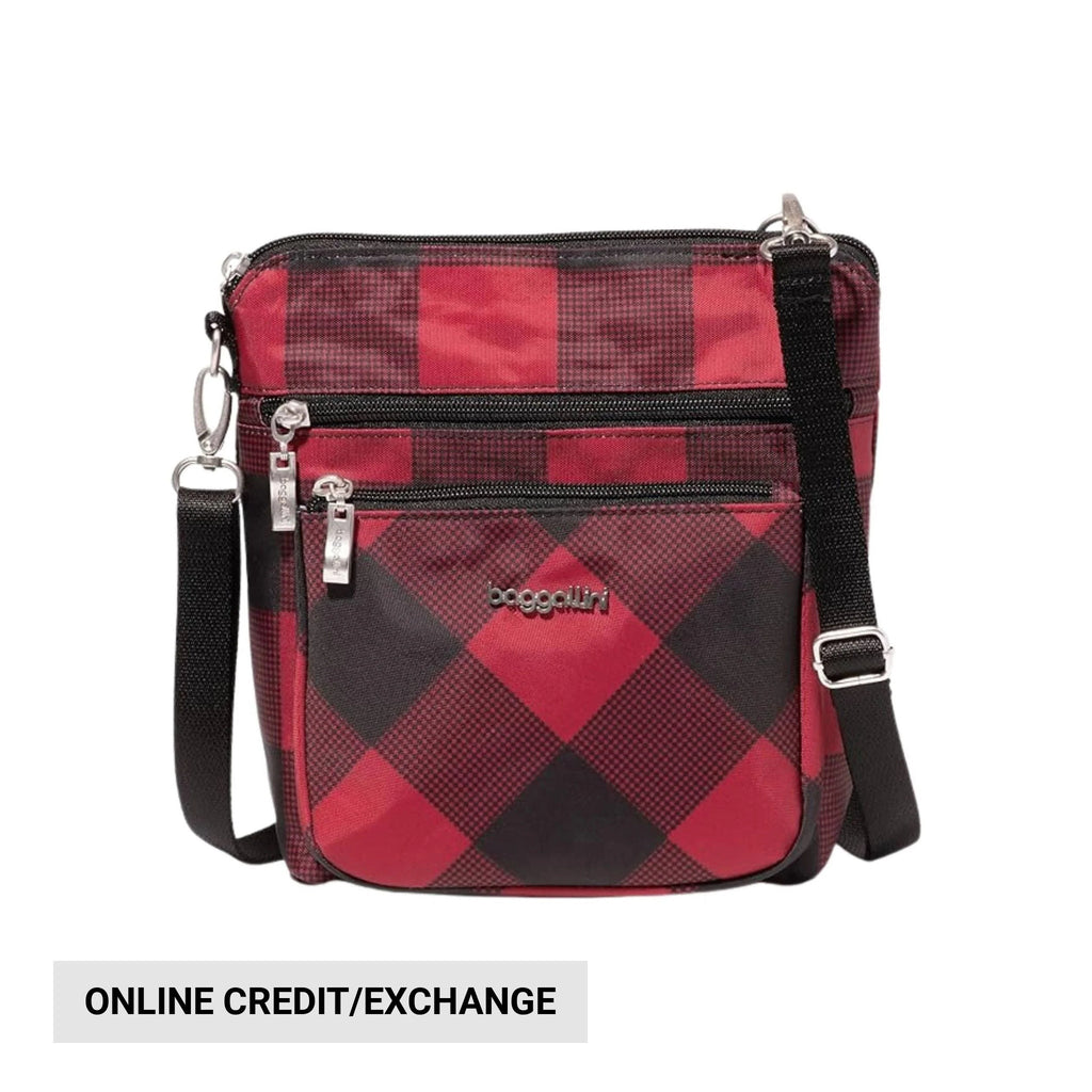 Baggallini Women's Modern Pocket CrossBody - Red Buffalo Plaid - Lenny's Shoe & Apparel