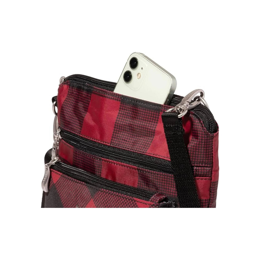 Baggallini Women's Modern Pocket CrossBody - Red Buffalo Plaid - Lenny's Shoe & Apparel