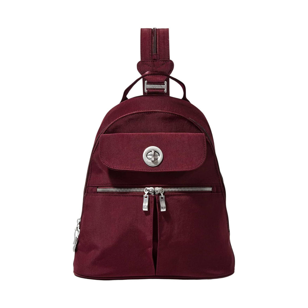 Baggallini Women's Naples Convertible Backpack - Dark Cherry - Lenny's Shoe & Apparel