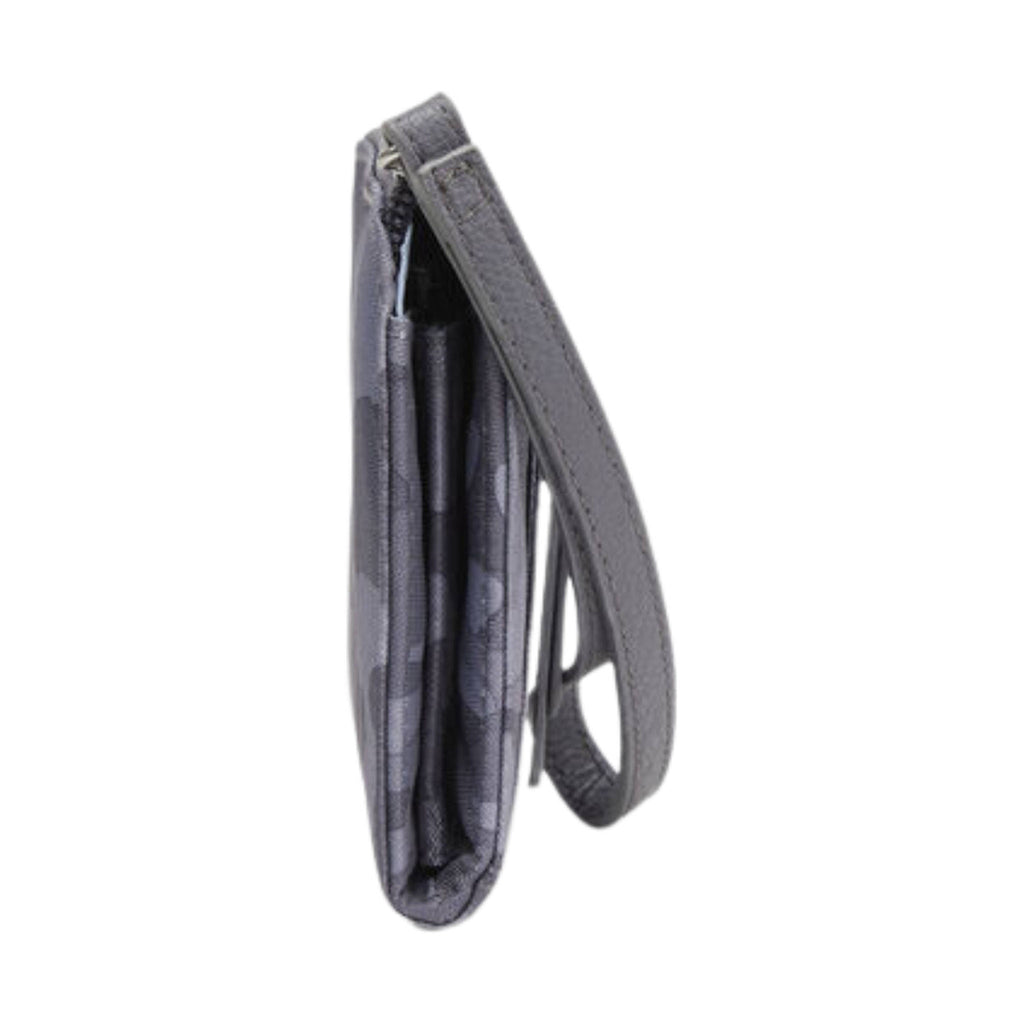 Baggallini Zip Around RFID Wallet - Grey Camo - Lenny's Shoe & Apparel
