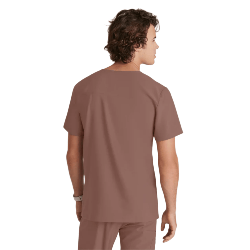 Barco Men's Journey Scrub Top - Driftwood - Lenny's Shoe & Apparel
