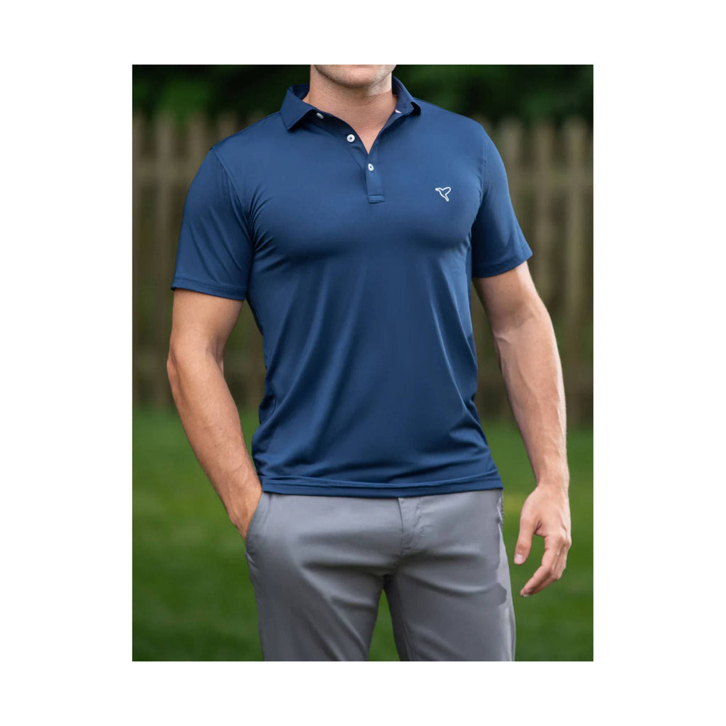 Birddogs Men's Galileo Ravioli Polo - Navy - Lenny's Shoe & Apparel