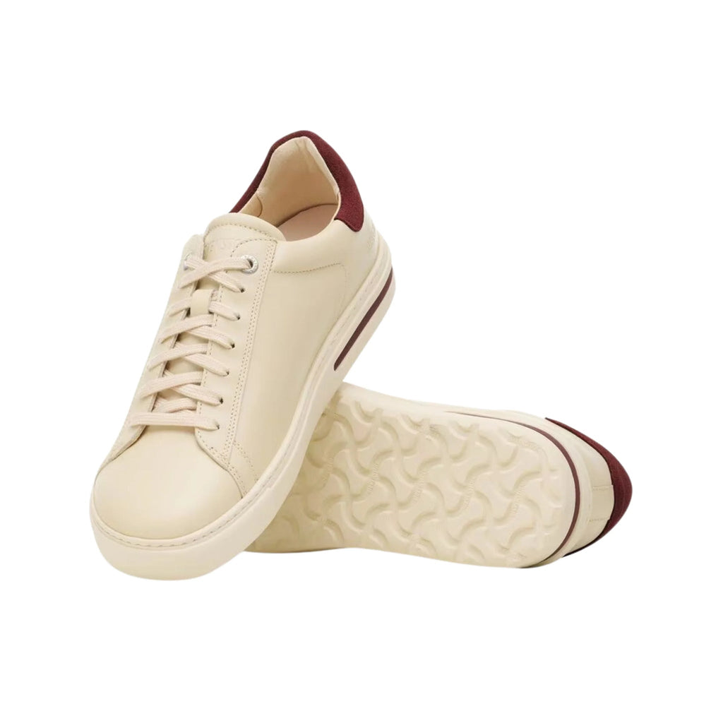 Birkenstock Bend Low Leather Shoe - Eggshell/ Suede Zinfandel - Lenny's Shoe & Apparel
