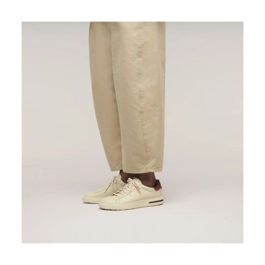 Birkenstock Bend Low Leather Shoe - Eggshell/ Suede Zinfandel - Lenny's Shoe & Apparel