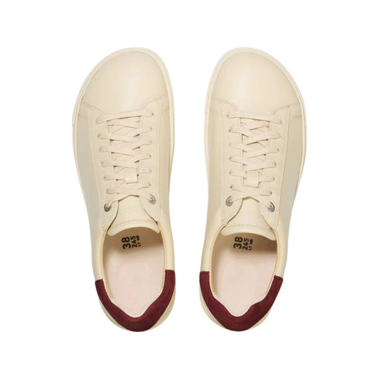 Birkenstock Bend Low Leather Shoe - Eggshell/ Suede Zinfandel - Lenny's Shoe & Apparel