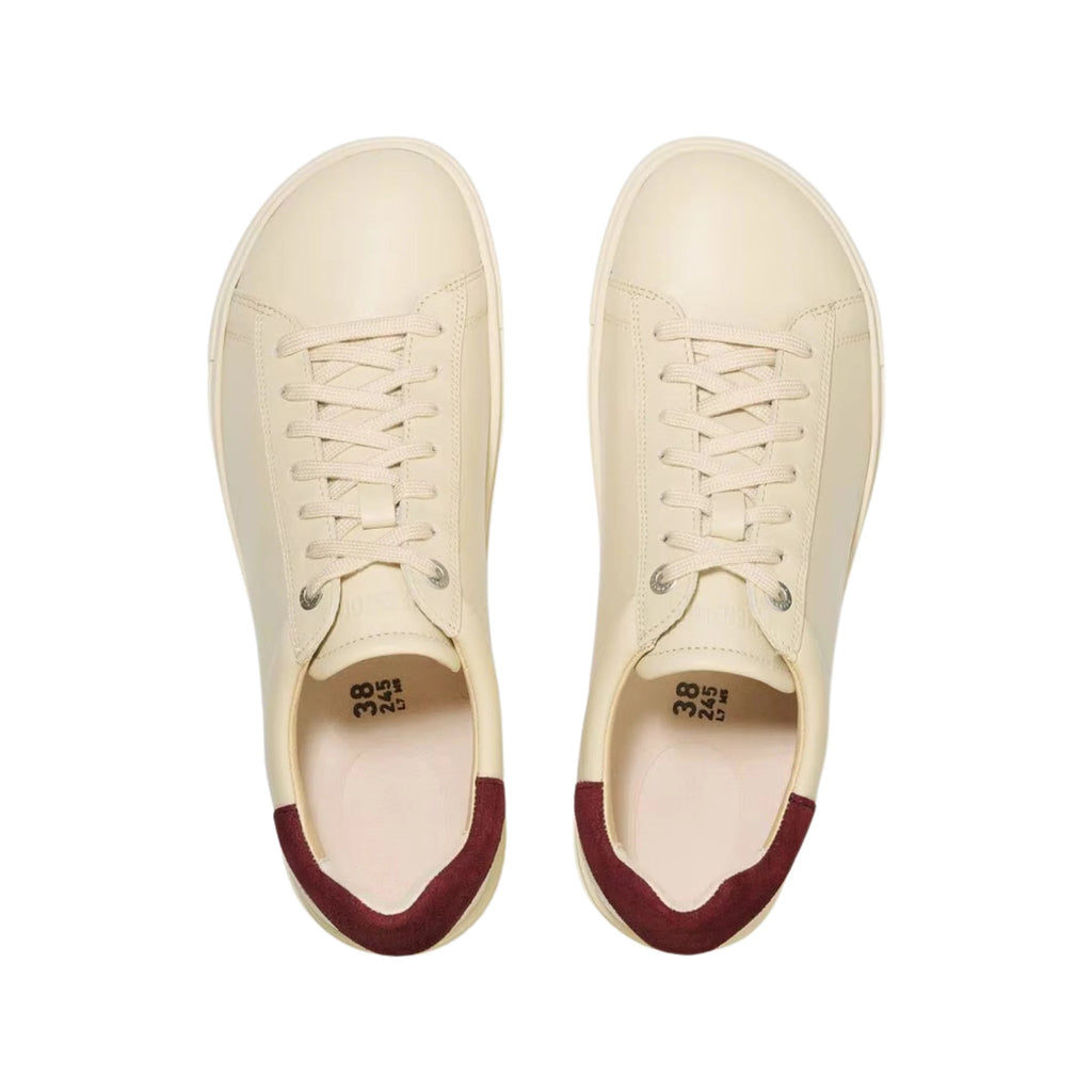 Birkenstock Bend Low Leather Shoe - Eggshell/ Suede Zinfandel - Lenny's Shoe & Apparel