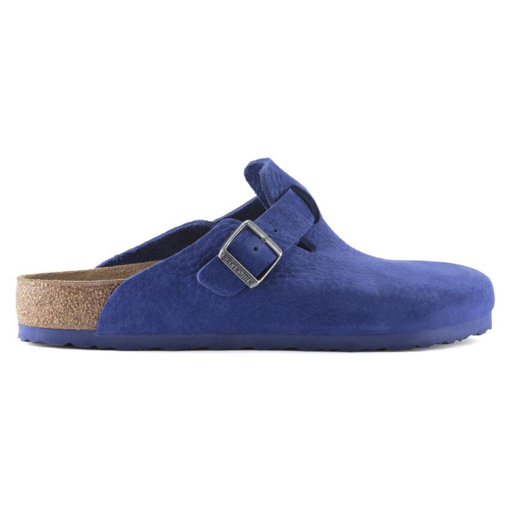 Birkenstock Boston Nubuck Leather Clog - Indigo Blue - Lenny's Shoe & Apparel
