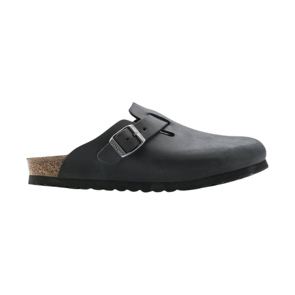 Birkenstock Boston - Oiled Leather Black – Lenny's Shoe & Apparel