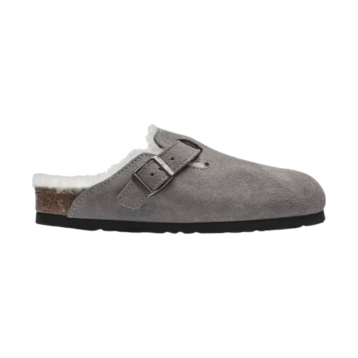 Vince Suede Gray Shearling Clogs NWOT 417 Berkley Shearling Driving Mule in Shoes | Vince main image 3