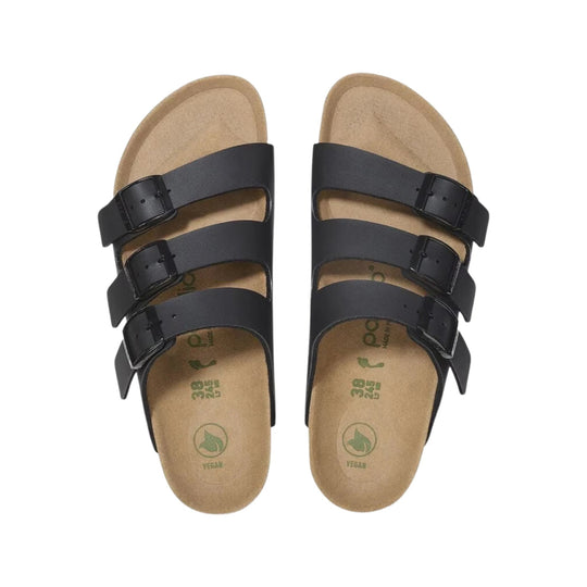 Birkenstock Florida Vegan Flex Platform Sandal - Birko Flor Black - Lenny's Shoe & Apparel