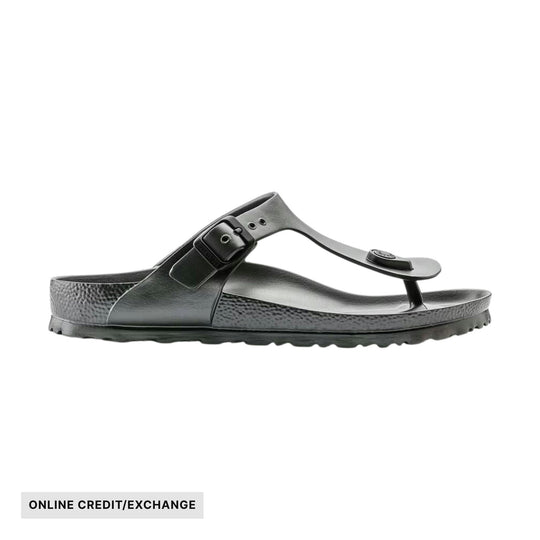Birkenstock Gizeh Essentials EVA Sandal - Metallic Anthracite - ONLINE CREDIT/EXCHANGE - Lenny's Shoe & Apparel