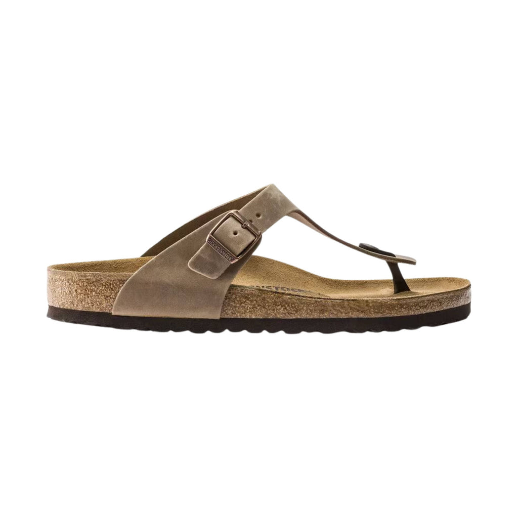 Birkenstock Gizeh Sandal - Oiled Leather Tobacco - Lenny's Shoe & Apparel