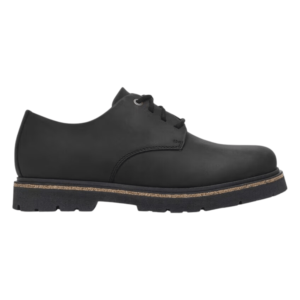 Birkenstock Highwood Lace Low Oiled Leather - Black – Lenny's Shoe