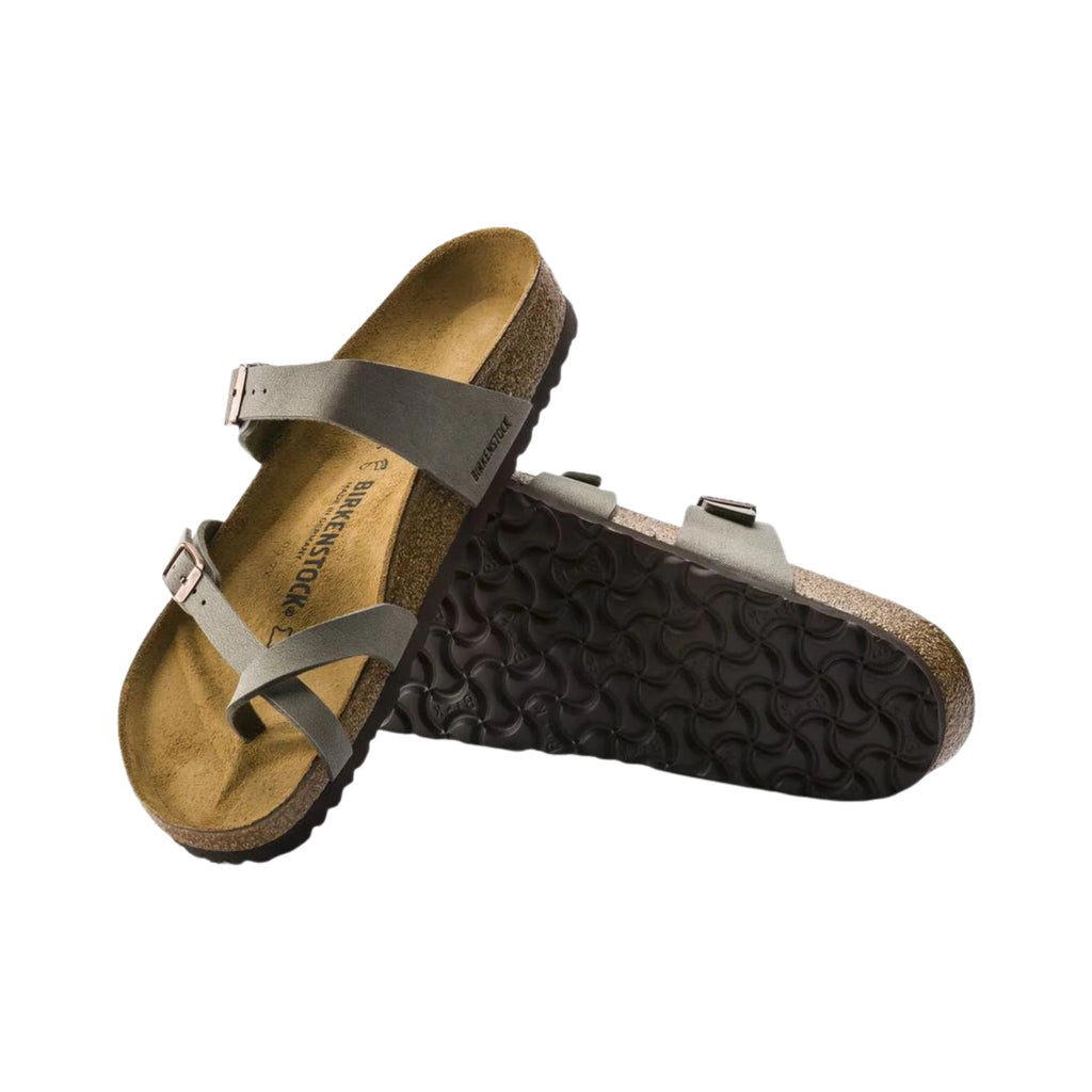 Birkenstock Mayari Sandal - Birkibuc Stone - Lenny's Shoe & Apparel