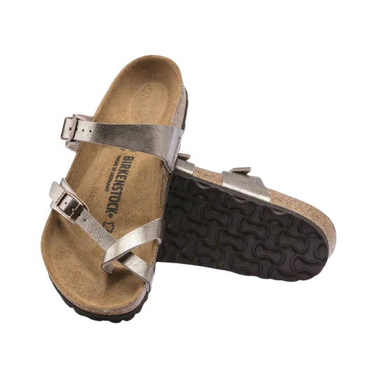 Birkenstock Mayari Sandal - Birko Flor Graceful Taupe - Lenny's Shoe & Apparel