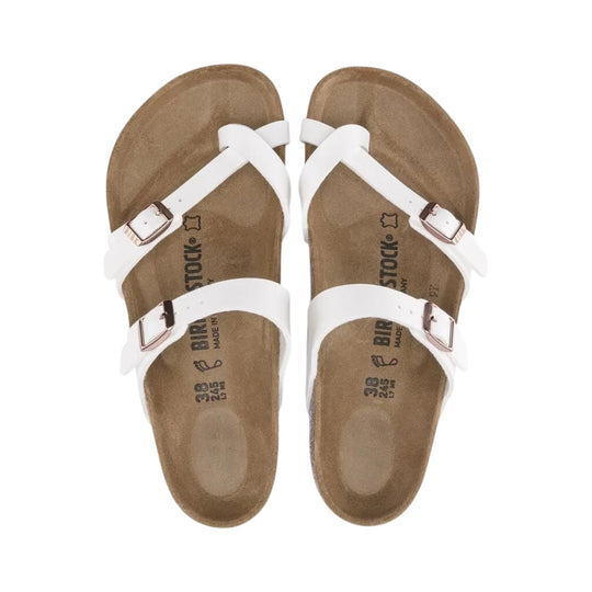 Birkenstock Mayari Sandal - Birko Flor White - Lenny's Shoe & Apparel