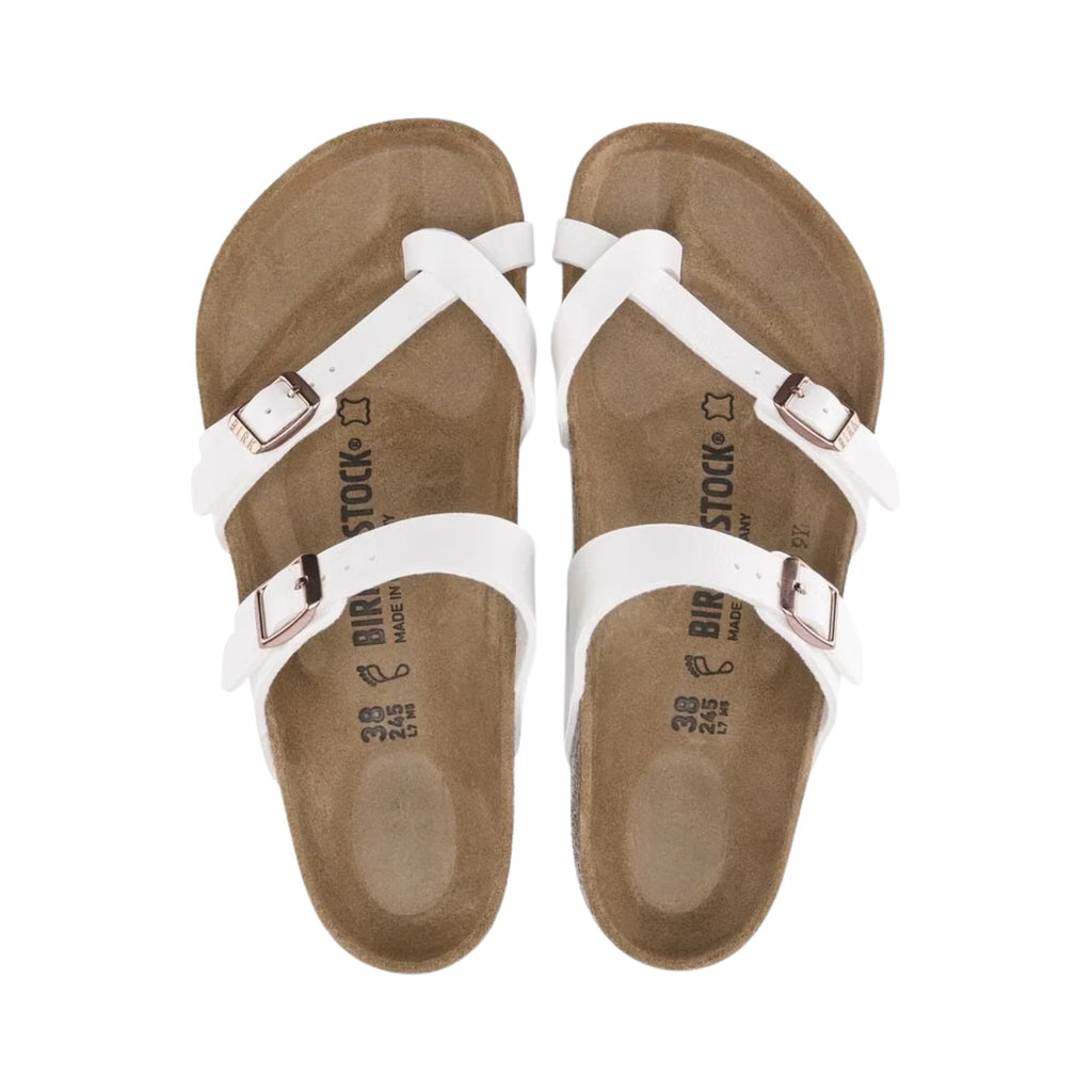 Birkenstock Mayari Sandal - Birko Flor White - Lenny's Shoe & Apparel