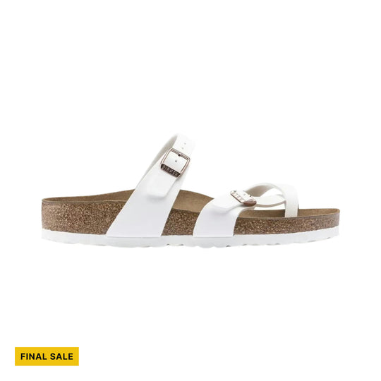 Birkenstock Mayari Sandal - Birko Flor White - FINAL SALE - Lenny's Shoe & Apparel