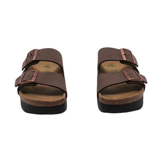 Birkenstock Papillio Arizona Platform Vegan Sandal - Mocha - Lenny's Shoe & Apparel