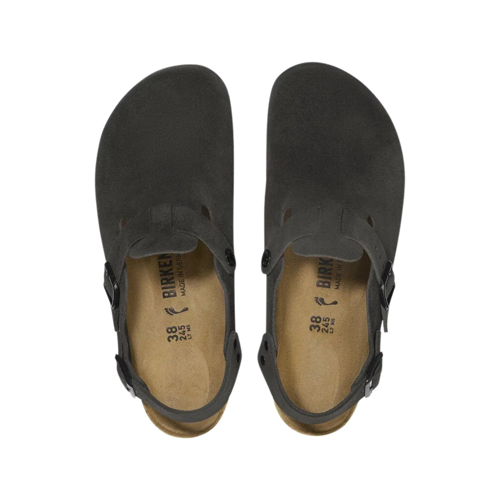 Birkenstock Tokio Suede Leather - Black - Lenny's Shoe & Apparel