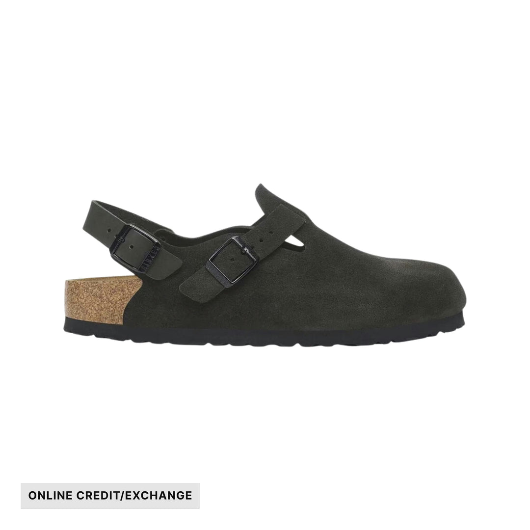 Birkenstock Tokio Suede Leather - Black - ONLINE CREDIT/EXCHANGE - Lenny's Shoe & Apparel