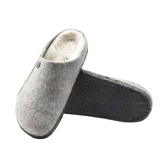 Birkenstock Zermatt Shearling Clog - Light Grey Natural - Lenny's Shoe & Apparel