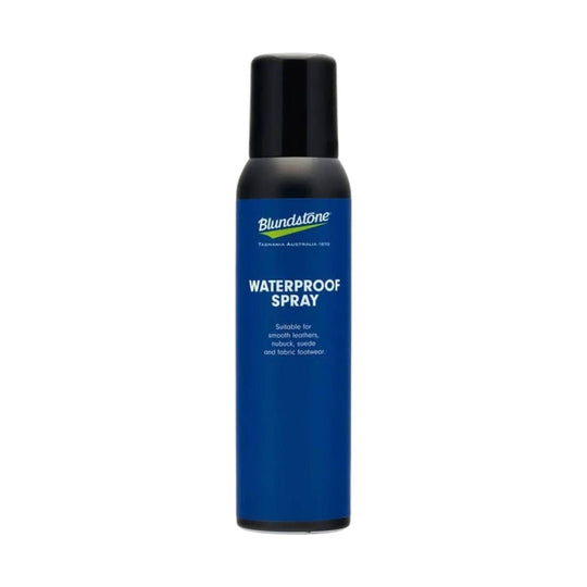 Blue waterproof spray bottle with black cap