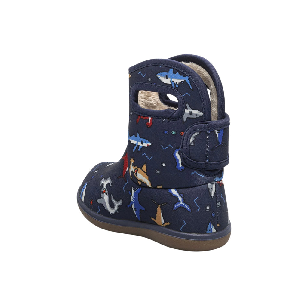 Bogs Baby II Pixel Shark Boots - Navy Multi - Lenny's Shoe & Apparel