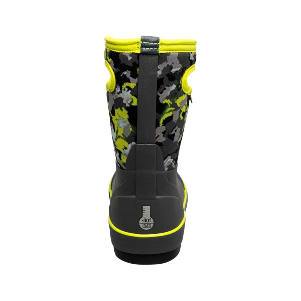 Bogs Kids' Camo Texture Waterproof Winter Boots - Dark Gray Multi - Lenny's Shoe & Apparel