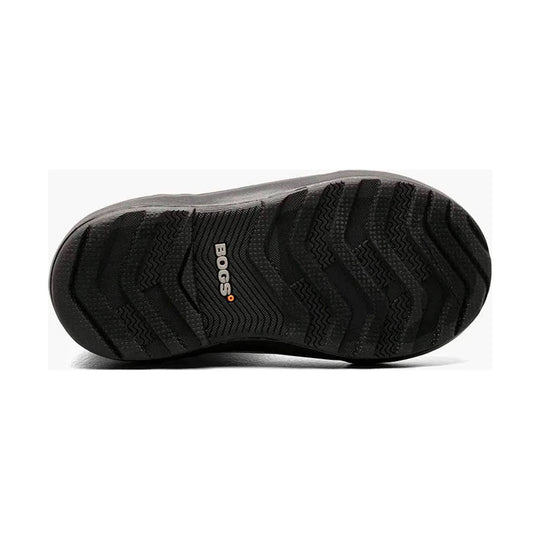 Black boot sole with deep tread and BOGS logo