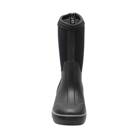 Black waterproof winter boot with a tall rubber shaft and pull-on opening