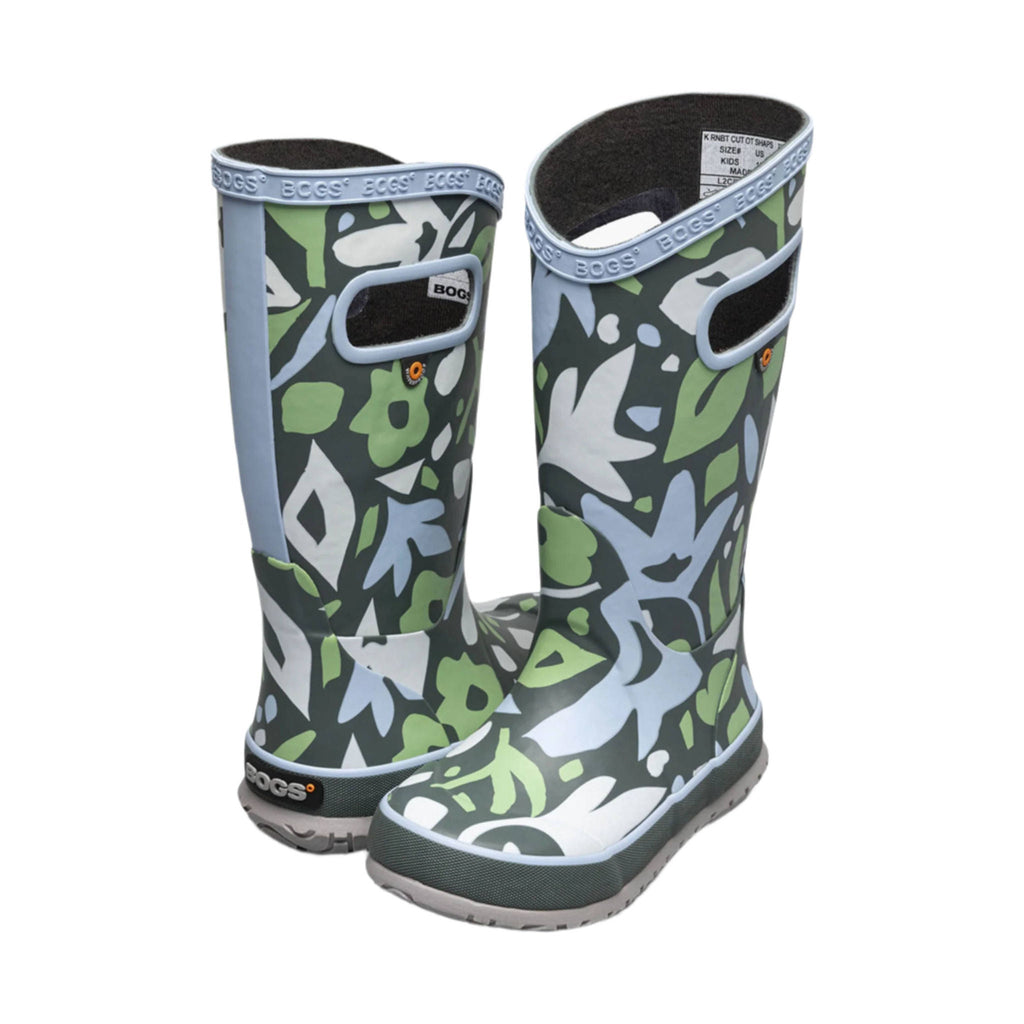 Bogs Kids' Cut Out Shapes Rain Boots - Dark Green Multi - Lenny's Shoe & Apparel