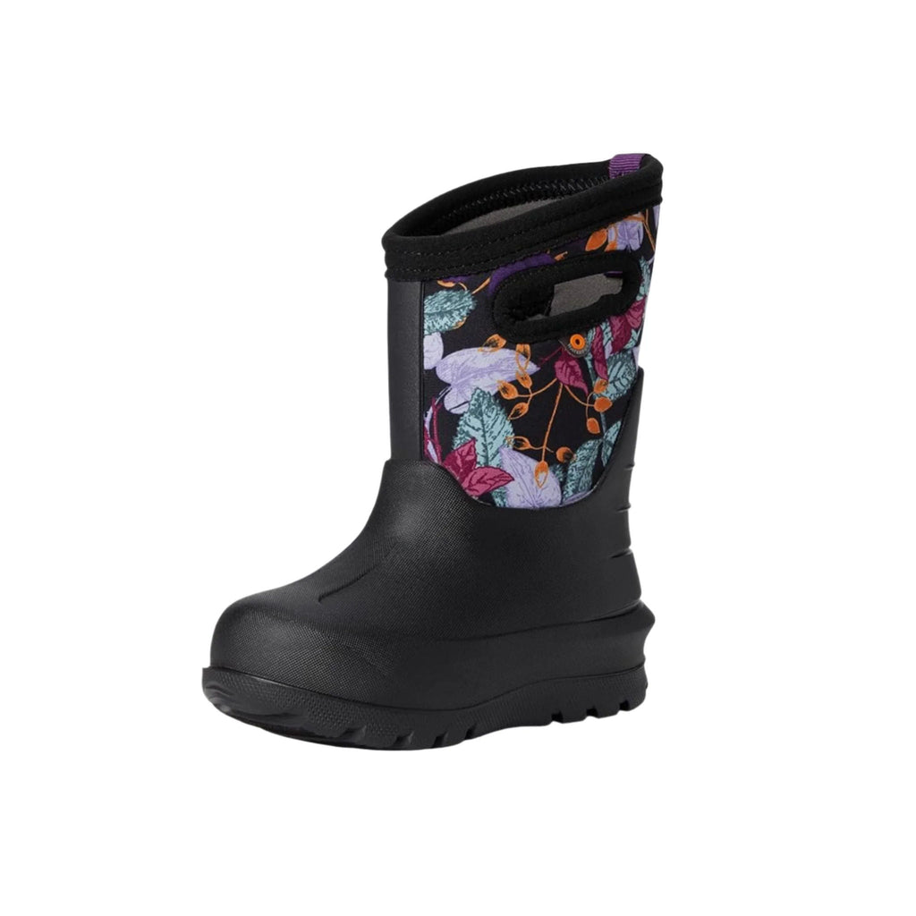 Bogs Kids' Neo Classic Fall Foliage Waterproof Winter Boots - Black Multi - Lenny's Shoe & Apparel